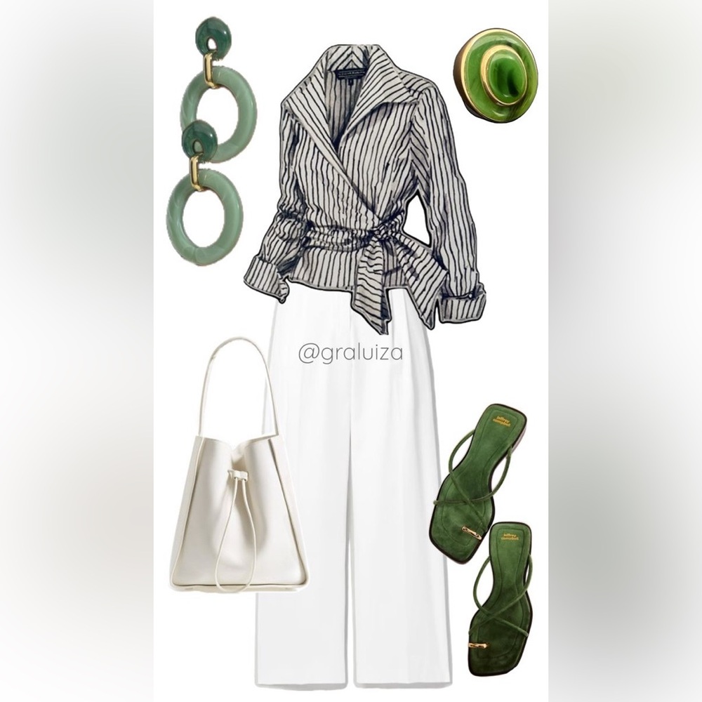 White Wide-Leg Pants